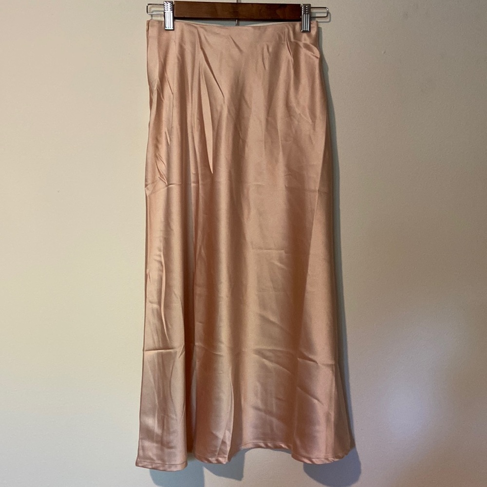 Light Pink Silky Skirt